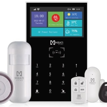 Kit de Seguridad MIRATI HOME MKA-01 con Panel, Sirena y Sensores Kit de Seguridad MIRATI HOME MKA-01 con Panel, Sirena y Sensores