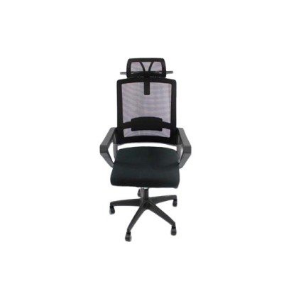 Silla Modamob IRIS - 5 Ruedas - Respaldo y Cabecera de Malla - Reposa Brazos - Piston de Altura - MC231