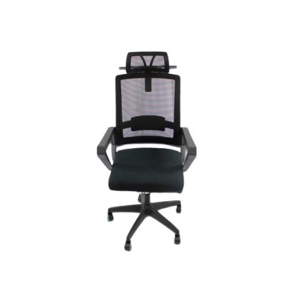 Silla Modamob IRIS - 5 Ruedas - Respaldo y Cabecera de Malla - Reposa Brazos - Piston de Altura - MC231
