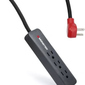 Supresor de Picos Monster Cable 3 Contactos 300 Joules Modelo 2MNAC0249B0L2