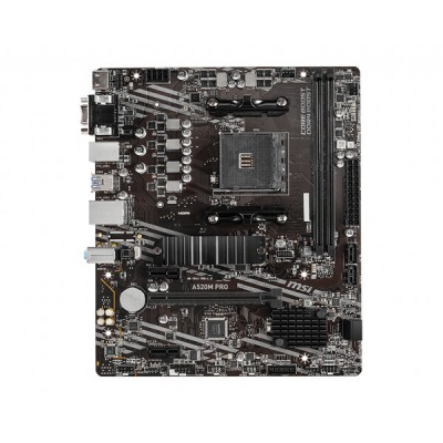 Tarjeta Madre MSI A520M PRO - Socket AM4 - 2xDDR4 - 4600MHz - HDMI - VGA - DisplayPort - Micro ATX - A520M PRO