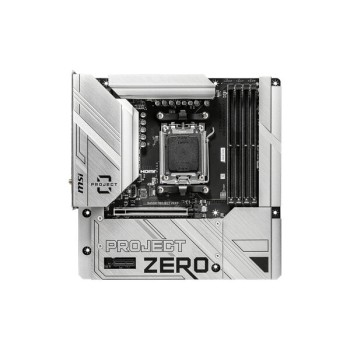 Tarjeta Madre MSI B650M PROJECT ZERO - Socket AM5 - 4xDDR5 - 4800/6400/7600MHz - HDMI - DisplayPort - USB 2.0/3.2 - Micro ATX - B650M PROJECT ZERO