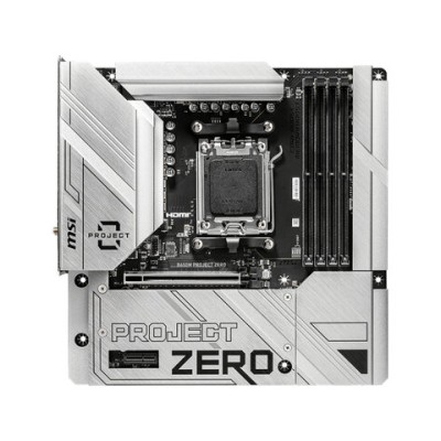 Tarjeta Madre MSI B650M PROJECT ZERO - Socket AM5 - 4xDDR5 - 4800/6400/7600MHz - HDMI - DisplayPort - USB 2.0/3.2 - Micro ATX - B650M PROJECT ZERO