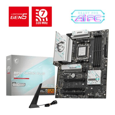 Tarjeta Madre MSI B850 GAMING PLUS WIFI - Socket AM5 - 4xDDR5 - 4800/5600/8200 MHz - DisplayPort - ATX - B850 GAMING PLUS WIFI