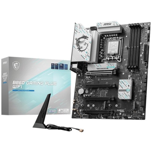 Tarjeta Madre MSI B860 GAMING PLUS WIFI - Socket LGA1851 - DDR5 8800MHz - Wi-Fi 7