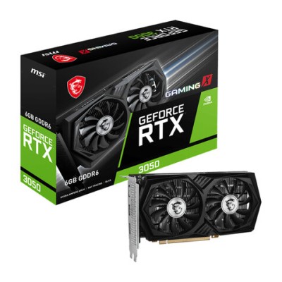 Tarjeta de Video MSI GeForce RTX 3050 GAMING X 6G - 6GB - 96-bit - PCI-E 4.0 - GDDR6 - HDMI - DisplayPort - RTX 3050 GAMING X 6G