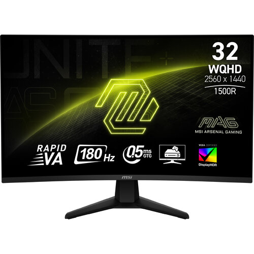 Monitor Gamer MSI 32 pulgadas Curvo WQHD 180Hz MAG 32CQ6F Monitor Gamer MSI 32 pulgadas Curvo WQHD 180Hz MAG 32CQ6F