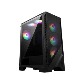 Gabinete Gamer MSI MAG Forge 120A Airflow - Media Torre - ATX/Micro-ATX/Mini-ITX - Panel Lateral - Negro - MAG FORGE 120A AIRFLOW