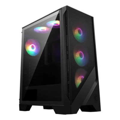 Gabinete Gamer MSI MAG Forge 120A Airflow - Media Torre - ATX/Micro-ATX/Mini-ITX - Panel Lateral - Negro - MAG FORGE 120A AIRFLOW