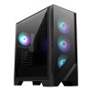 Gabinete Gamer MSI MAG FORGE 321R AIRFLOW - Media Torre - ATX/Micro ATX/Mini-ITX - 4 Ventiladores - Panel Lateral - Negro - MAG FORGE 321R AIRFLOW