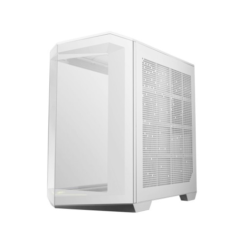 Gabinete Gamer MSI MAG PANO 100L PZ WHITE - Media Torre con Panel Lateral de Vidrio Templado