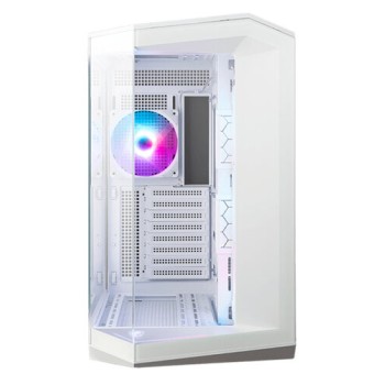 Gabinete Gamer MSI MAG PANO 100R PZ WHITE - Media Torre - ATX/Micro-ATX/Mini-ITX - 4 Ventiladores - Panel Lateral - Blanco - MAG PANO 100R PZ WHITE