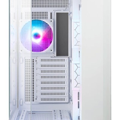 Gabinete Gamer MSI MAG PANO 100R PZ WHITE - Media Torre - ATX/Micro-ATX/Mini-ITX - 4 Ventiladores - Panel Lateral - Blanco - MAG PANO 100R PZ WHITE
