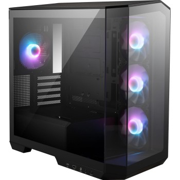 Gabinete Gamer MSI MAG Pano M100R PZ - Micro Torre - M-ATX/ITX - 4 Ventiladores - Panel Lateral - MAG PANO M100R PZ