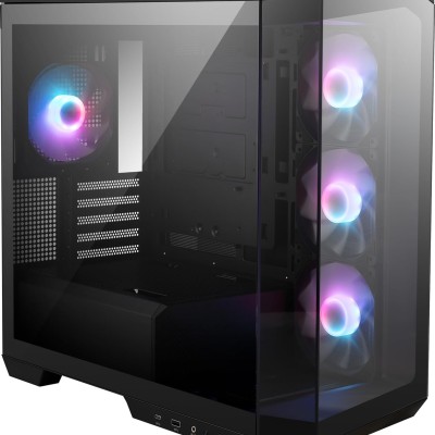 Gabinete Gamer MSI MAG Pano M100R PZ - Micro Torre - M-ATX/ITX - 4 Ventiladores - Panel Lateral - MAG PANO M100R PZ