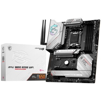 Tarjeta Madre MSI MPG B650 EDGE WIFI - Socket AM5 - 4x DDR5 - 4800/5000/7800+(OC)MHz - HDMI - DisplayPort - USB 2.0/3.2 - ATX - MPG B650 EDGE WIFI