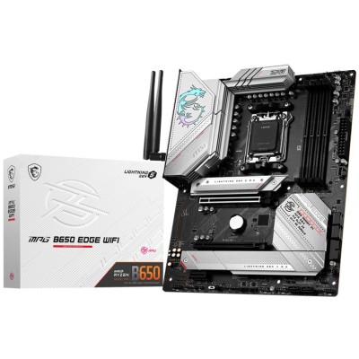 Tarjeta Madre MSI MPG B650 EDGE WIFI - Socket AM5 - 4x DDR5 - 4800/5000/7800+(OC)MHz - HDMI - DisplayPort - USB 2.0/3.2 - ATX - MPG B650 EDGE WIFI