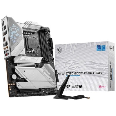 Tarjeta Madre MSI MPG Z790 EDGE TI MAX WIFI - Socket 1700 - 4xDDR5 - 4800/5600/7800+(OC)MHz - HDMI - DisplayPort - USB 2.0/3.2 - ATX - MPG Z790 EDGE TI MAX WIFI