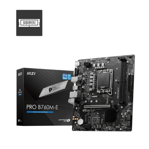 Tarjeta Madre MSI PRO B760M-E Micro ATX Socket LGA 1700 DDR5