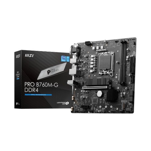 Tarjeta Madre MSI PRO B760M-G DDR4 Micro ATX Socket LGA 1700 Intel B760