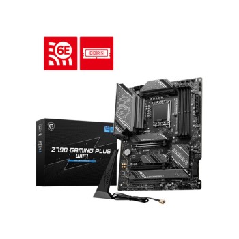 Tarjeta Madre MSI Z790 GAMING PLUS WIFI - Socket 1700 - 4xDDR5 - 5000/6000(OC)7200+(OC) - HDMI - DisplayPort - ATX - Z790 GAMING PLUS WIFI