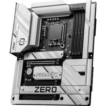 Tarjeta Madre MSI Z790 PROJECT ZERO - Socket 1700 - 4x DDR5 - 4800/5800(OC)/7200+(OC) - HDMI - DisplayPort - USB 2.0 - ATX - Z790 PROJECT ZERO