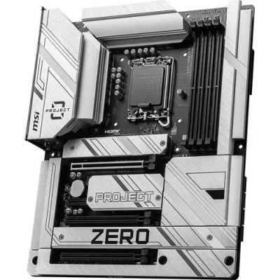 Tarjeta Madre MSI Z790 PROJECT ZERO - Socket 1700 - 4x DDR5 - 4800/5800(OC)/7200+(OC) - HDMI - DisplayPort - USB 2.0 - ATX - Z790 PROJECT ZERO