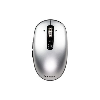 Mouse Naceb Infinity Elemental LS1 - Inalámbrico - USB - 6 Botones - Gris - NA-0131G