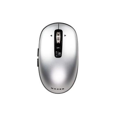 Mouse Naceb Infinity Elemental LS1 - Inalámbrico - USB - 6 Botones - Gris - NA-0131G