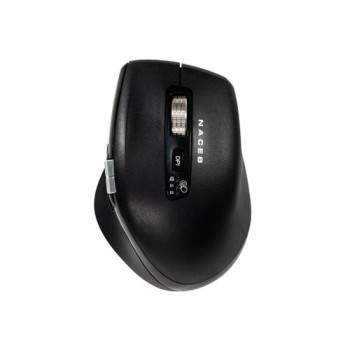 Mouse Naceb Infinity Confort CS1 - Inalámbrico - USB - 6 Botones - Negro - NA-0133