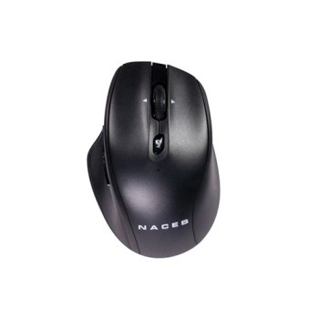 Mouse Naceb NA-0139 - Inalámbrico - USB - 5 Botones - Negro - NA-0139N