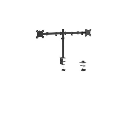 Soporte Naceb NA-0211 - Para 2 Monitores - Negro - NA-0211