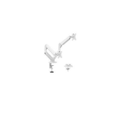 Soporte Naceb NA-0215 - 10" a 32" - Para 2 Monitores - Blanco - NA-0215