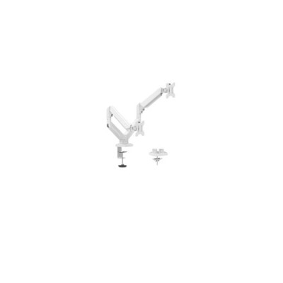 Soporte Naceb NA-0215 - 10" a 32" - Para 2 Monitores - Blanco - NA-0215