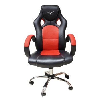 Silla Gamer Naceb Warpanther - Soporta 120Kg - Negro con Rojo - NA-0929