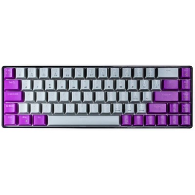 Teclado Gamer Naceb NA-0963G - Alámbrico - USB - Gris con Morado - NA-0963G