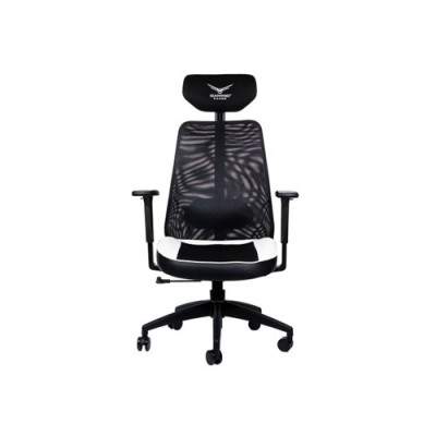 Silla Gamer Naceb X-one - Soporta 140kg - Negro con Blanco - NA-09S4B