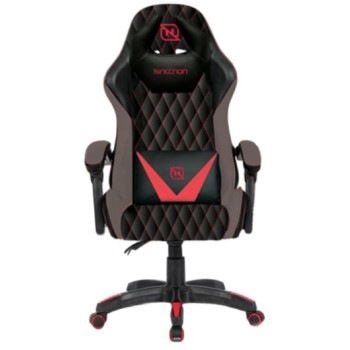 Silla Gamer Necnon NSG-01 - Negro con Gris y Rojo - NBSG0131C4