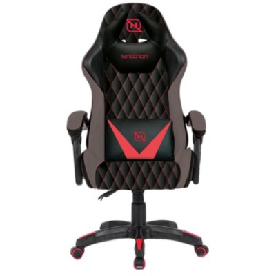 Silla Gamer Necnon NSG-01 - Negro con Gris y Rojo - NBSG0131C4