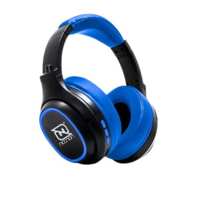 Audífonos Necnon NBH-02 - Bluetooth - Negro con Azul - NBAB0203TC