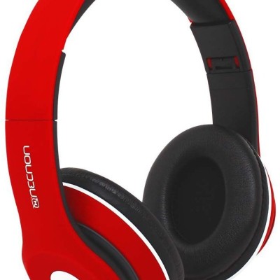 Audífonos Necnon NBH-01R - Alámbrico/Inalámbrico - 3.5mm - Bluetooth - Negro con Rojo - NCAB0102RZ