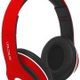 Audífonos Necnon NBH-01R - Alámbrico/Inalámbrico - 3.5mm - Bluetooth - Negro con Rojo - NCAB0102RZ