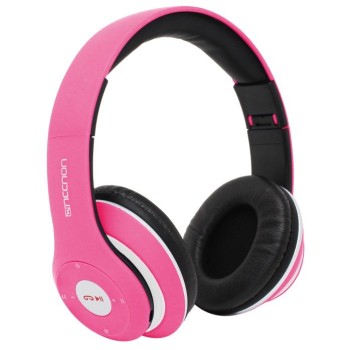 Audífonos Neccon NBH-01R Bluetooth Diadema - Negro con Rosa - Modelo NCAB0104RZ