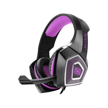 Diadema Gamer Neccon NBHG-DRAGON Alámbrica con Micrófono RGB Negro/Rosa Modelo NPAGDR13VI