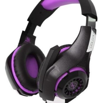 Diadema Gamer Necnon NBHG-VIPER con Micrófono Retráctil y LED - Morado/Negro - Modelo NCAGVI13SI