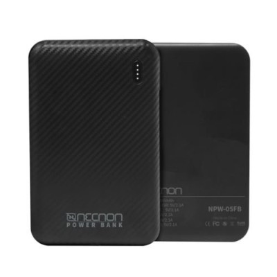 Power Bank Necnon NPW-05FB - 5000 mAh - USB - Negro - NBPB0501FB