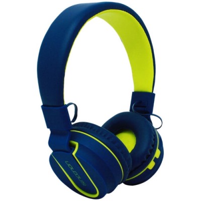 Audífonos Necnon NBH-05 - Inalámbrico - Bluetooth - Azul con Verde - NCAB050300