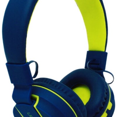 Audífonos Necnon NBH-05 - Inalámbrico - Bluetooth - Azul con Verde - NCAB050300