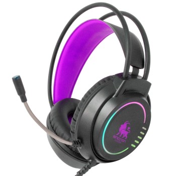 Diadema Gamer Necnon NBHG-KIMERA con Micrófono Integrado - Negro Fucsia - Modelo NCAGKI13FL