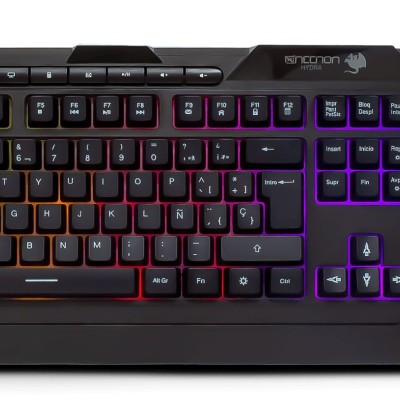 Teclado Gamer Necnon NGK-HYDRA - Alámbrico - Español - Multimedia - RGB - NBGKHY01BM